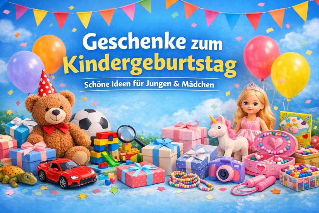 Geschenke zum Kindergeburtstag mit Ideen für Jungen und Mädchen